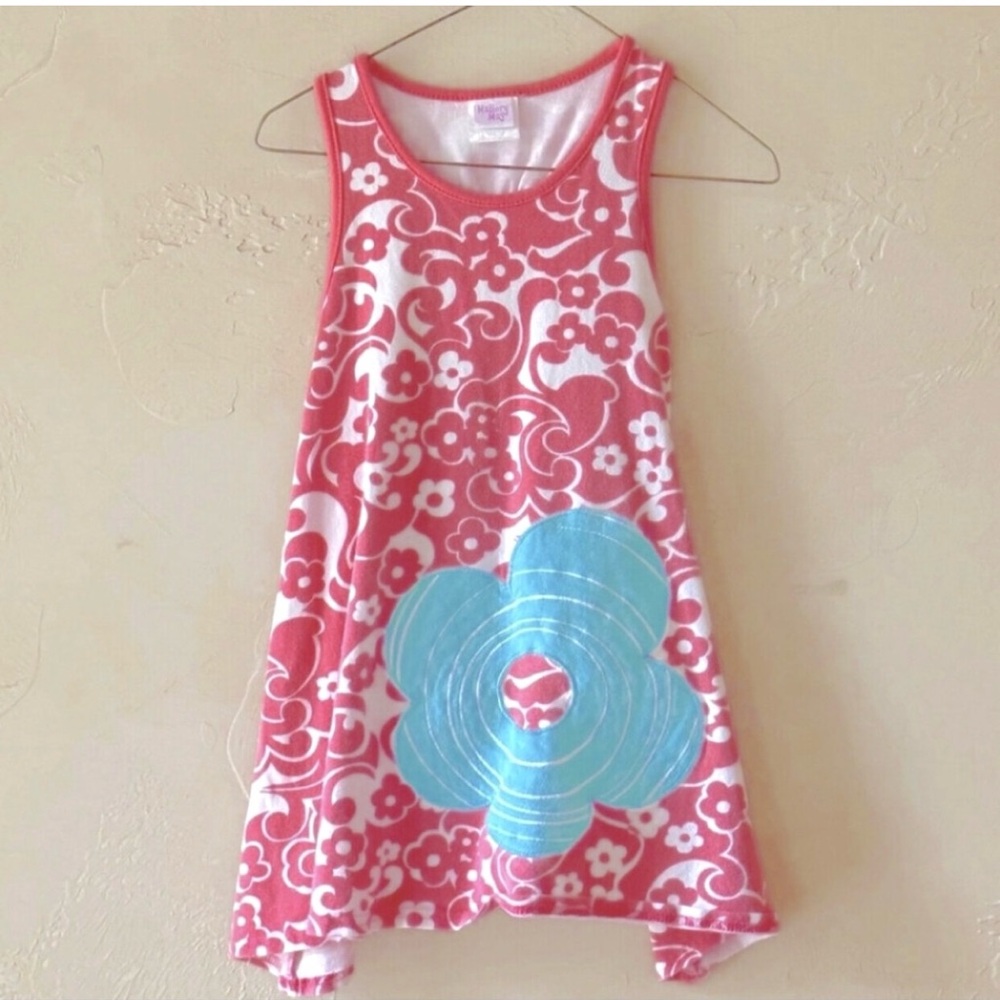 Pink Floral Kids Tunic Top